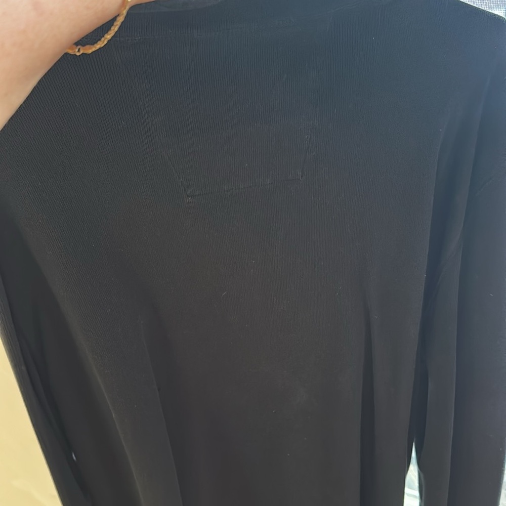 Men's Black Half-Zip Sweater - Picture 6 of 6